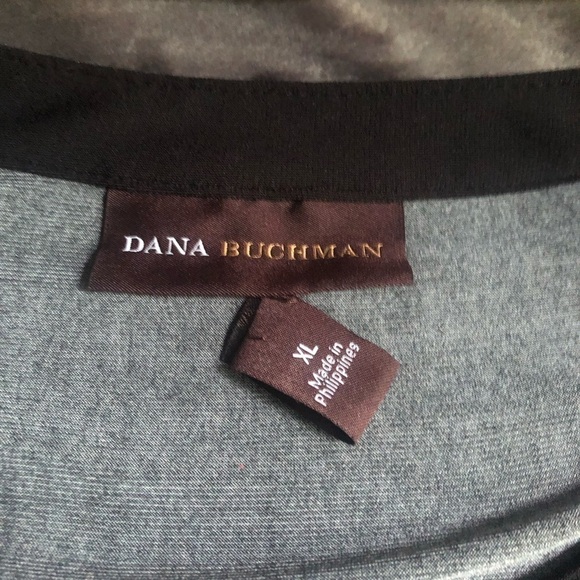 Dana Buchman long or 3/4 sleeve button down floral shirt‎ - Picture 5 of 13